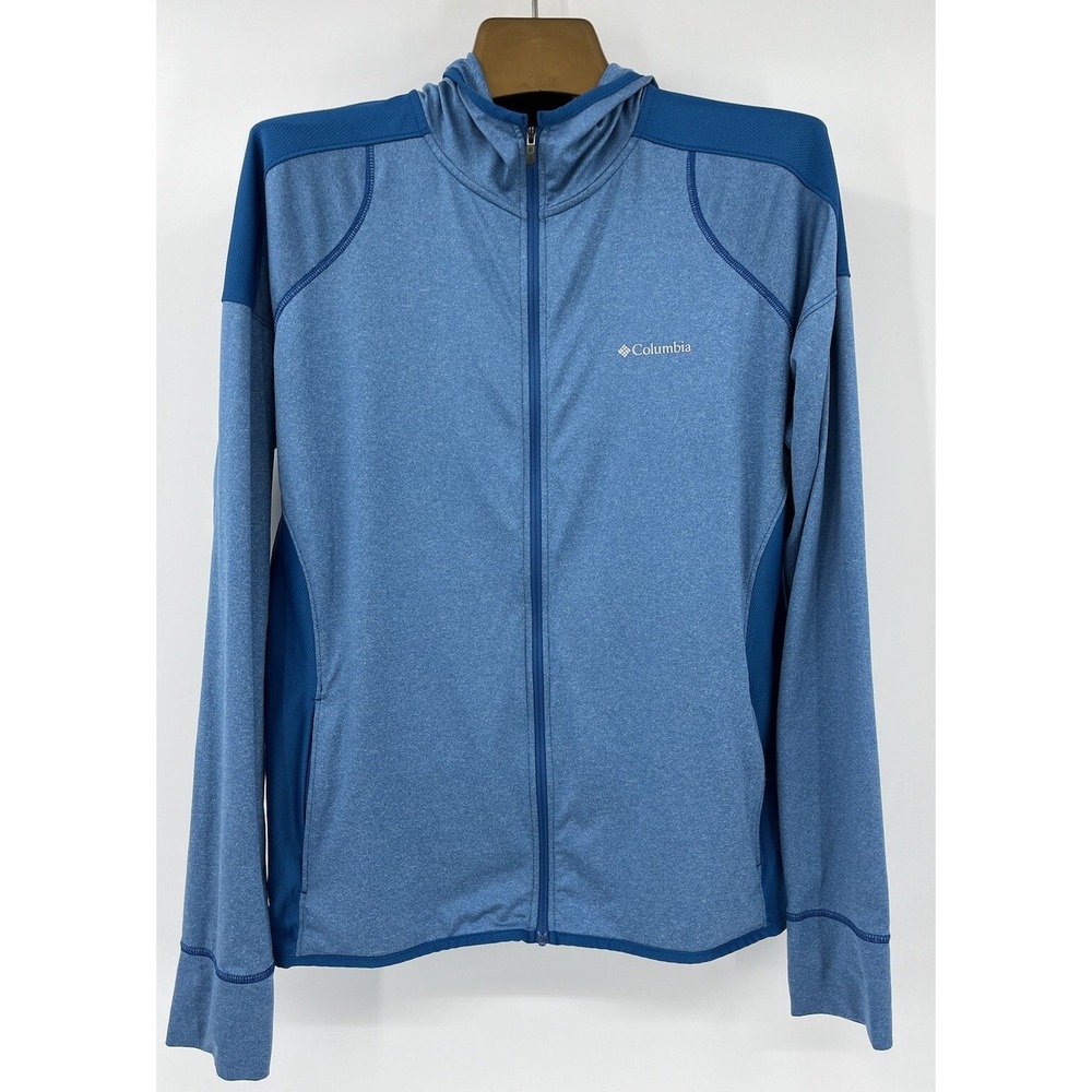 Columbia Women's Large Jacket Full Zip Sweatshirt Long Sleeve Fitted Hooded